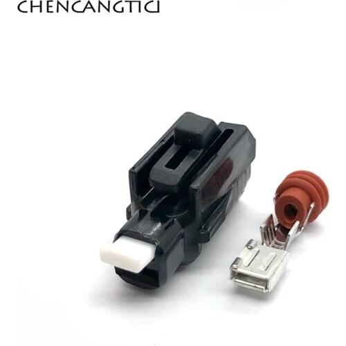 2 Sets 1Pin Auto Waterproof Connector Starter Electric Plug for Toyota Highlander Land Cruise Corolla Reiz 6189-0413 90980-11400