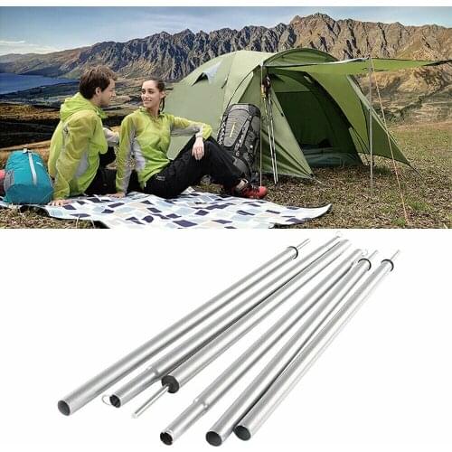 2Pcs/Set Universal Iron Adjustable Outdoor Camping Tarp Telescoping Tent Poles Garden Sunshade Outdoor Camping
