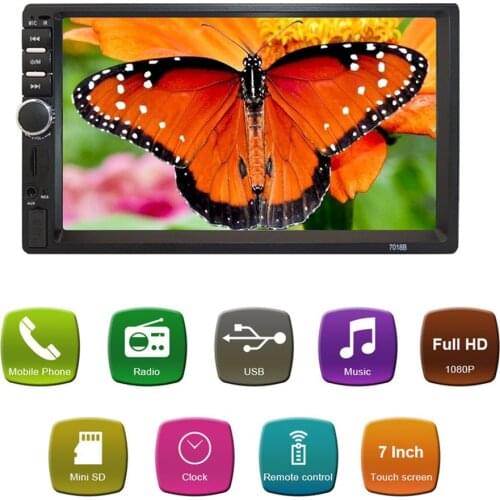 7 inch 2 din stereo receiver 1080P HD android radio 2din car audio support 32GB TF card MP5 player car radio with screen display