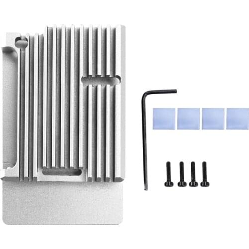 For Raspberry Pi 4 Aluminum Case Metal Shell Enclosure for RPI 4 Model B