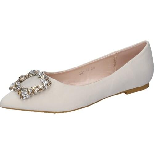 FRANCESCO Milan ballet flats woman satin beige