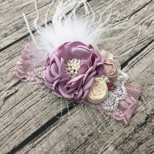 Free Shipping Flower Girl Headband Kids Hair Accessories Photo Prop