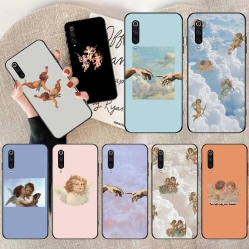 PENGHUWAN Renaissance angels hand Aesthetic Phone Case Cover for Redmi Note 8 8A 7 6 6A 5 5A 4 4X 4A Go Pro Plus Prime