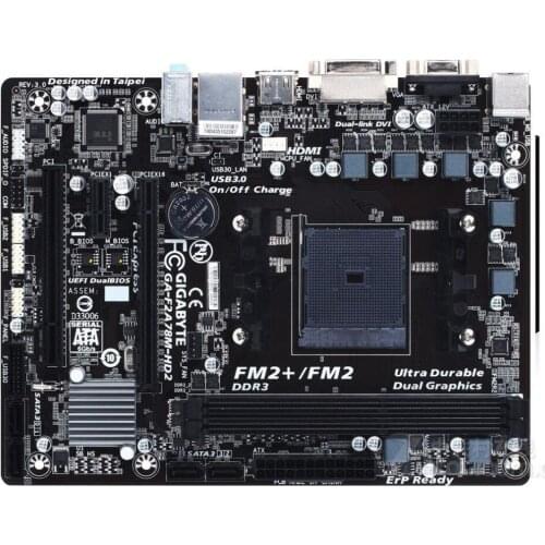 For Gigabyte GA-F2A78M-HD2 Original Used Motherboard F2A78M-HD2 A78 Socket FM2 DDR3 USB3.0 SATA3
