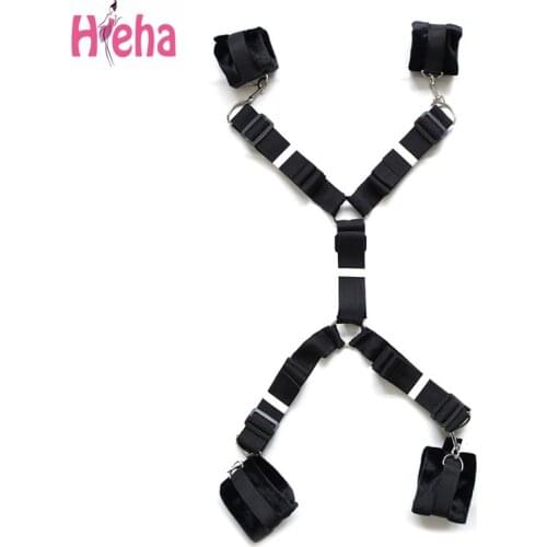 HiHa Adult Games Sex Tools Bondage Harness Bed BDSM Restraints Foot Hand Cuffs Love Sex Toys Sex Products For Couples