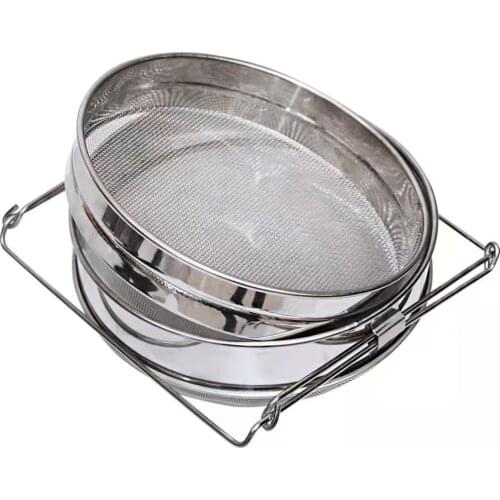 Double stainless steel beekeeping honey filter set,beekeeping tools