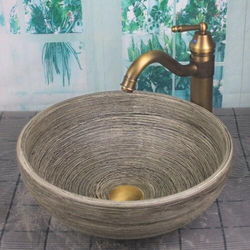 Bathroom Porcelain Ceramic Vessel Sink Basin Wash Basin Lavatory