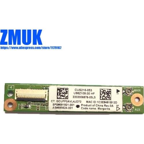 HSTNN-QR03 WLAN 802.11ABGN 2x2 BT4.0 COMBO Card For hp ElitePad 900 G1 Sereis,SPS 691921-001