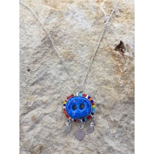 Colorful Silver Assyrian Vernacular Of Evil Eye Jewelry