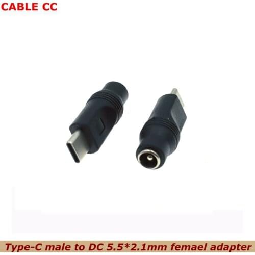 The Best Price DC 5V 5.5*2.1 mm Female Jack to Type C USB C Male Plug DC Power Connector Adapter for Phone MP3 MP4 Tablet