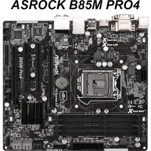 FOR ASROCK B85M PRO4 Desktop Motherboard B85 Socket LGA 1150 i7 i5 i3 DDR3 32G SATA3 Micro-ATX Used Mainboard Original
