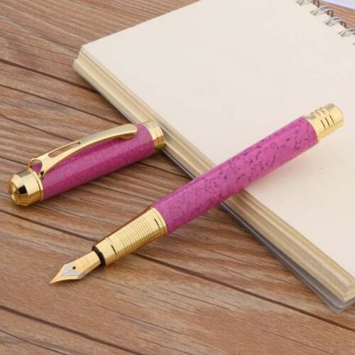 CHOUXIONGLUWEI metal pen Stylish office red Green marble classic student Fountain Pen
