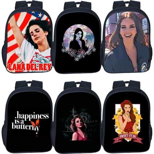 Fashion Singer Lana Del Rey Backpack Child Student School Bags Teenagers Knapsack Boy Girl Double-layer Backpack Men Women Bag