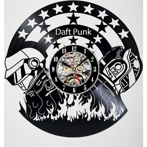 Daft Punk - Vinyl Record Wall Clock - Exciting guest room decor