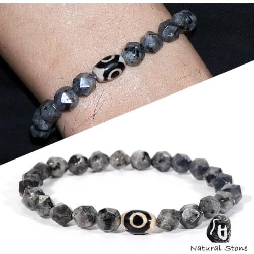 2020 New Natural Stone Bracelet For Men Women Faced Labradorite Tiger Eyes Beaded Bracelets Buddhist Eyes Rosary Man Jewelry