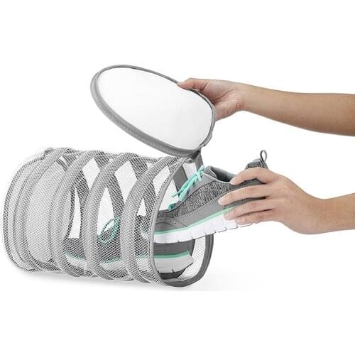 New Closure Shoe Wash Bag Washing Net Polyester Drying Laundry Protective Durable Laundry Artifact Protects Washing Machine