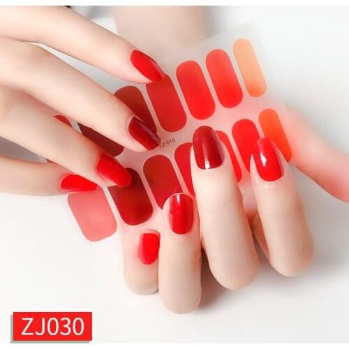 New Solid Color Nail Sticker Full Cover Wraps Nail Art Decorations HIGH CLASS Self-stick Red Pink Blue Multicolor Drop Shipping