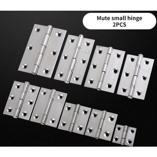 2PCS Hardware Stainless Steel Thicken Hinges Door Connector Drawer Household Aaccessories 304 stainless steel small hinges hinge