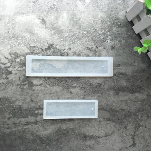 Full Mirror Size Bookmark Mold Transparent Silicone Drops