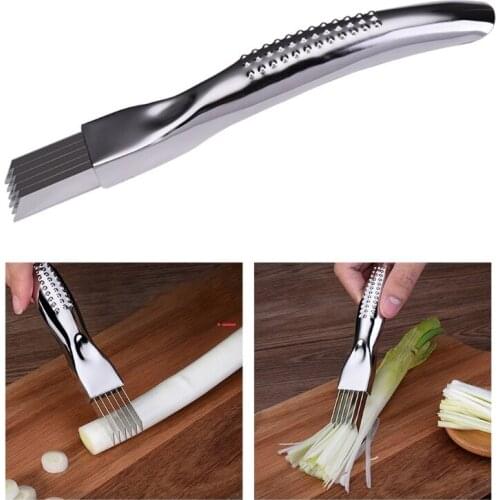 Shred Silk Knife Stainless Steel Vegetable Chopper Onion Garlic Cutter Food Kitchen Speedy Choppers