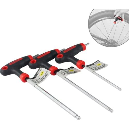 Bike Hex Wrench Bicycle Repair Tool Spanner 4/5/6/mm Allen Wrench for All Bicycle Trigger Headset Pedal Stem V-brake Screw Bolts