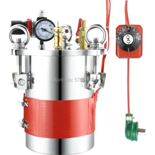 Silicone heating plate temperature control heating thermostat control dispensing barrel stainless steel pressure barrel