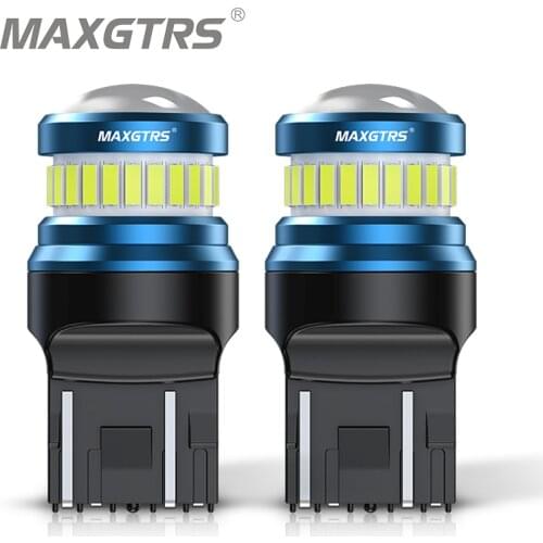 2x 12v/24v P21/5W LED 1157 BAY15D W21/5W LED Bulb T20 7443 Turn Signal Car Lights White Red Brake Lights Reverse Lamp DRL