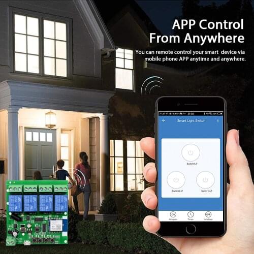 Tuya7-32V Safety Voltage Smart Switch, Smart Life, RF433 Remote Control Circuit Board, Support APP Or Google Play