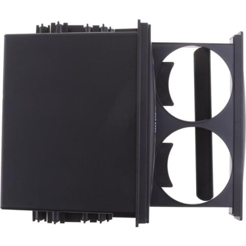 Universal Car Truck Double Din Radio Pocket Drink-Cup Holder Storage Box Drink-Cup Holder + Storage Box