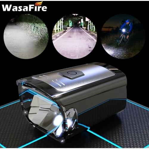 Bicycle Light 300LM LED Bike Front Light Waterproof USB Rechargeable Flashlight 4 Modes Anti-glare Cycling Headlight Lantern