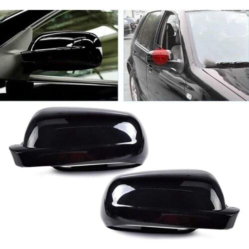 Right Passenger Side Rear View Mirror Cover Plastic Gloss Black for -Golf Jetta MK4 1999-2005 3B0857538B