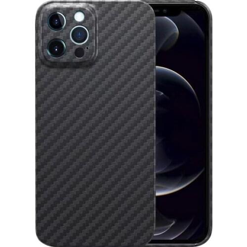 For iPhone 12 11 Pro Max 12 Mini X XR XS Max Ultra-thin Fashion Carbon Fiber Protective Case Pure Carbon Fiber Protective Case