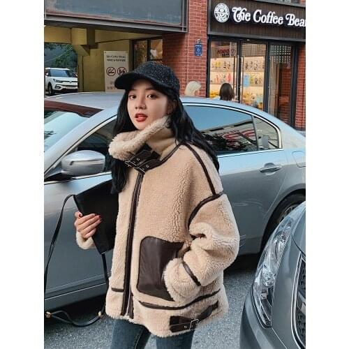 Women 2021 Autumn Winter New Fashion Elegant Faux Fur Coat Female Thick Warm Soft Fleece Jacket Ladies Pocket Overcoat D543