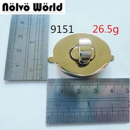 20pcs 38*30mm handmade twist lock bags metal fashion hardware gold oval twist turn lock