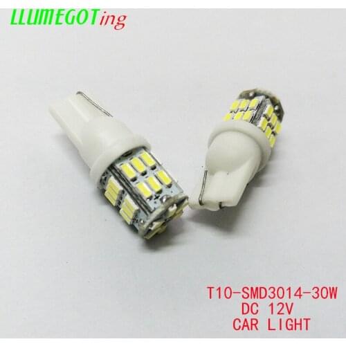 20pcs T10 W5W 194 168 White 30x 3014SMD 12V Car Interior Dome Side Marker Lights Lamp for BMW for Volkswagen for Passat for Golf