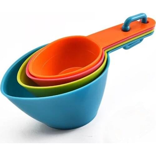 4PCS Measuring Spoons Set Kitchen Measuring Cups Dry and Liquid Ingredients Measuring Tools Baking Utensil Set