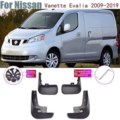 Flap Car over Fender Mud Guard Splash Flaps Mudguard Accessories Mudflap For Nissan NV200 Vanette Evalia 2019-2009 2018 2016