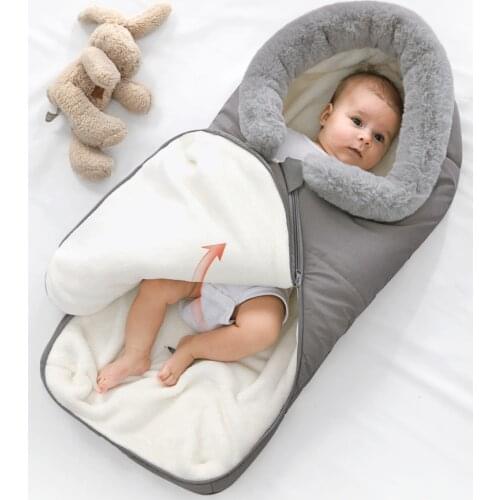 Baby Stroller Sleeping Bag Winter Warm Envelopes For Newborn Thicken Stroller Sleepsacks Infant Windproof Envelopes Sleep Sack