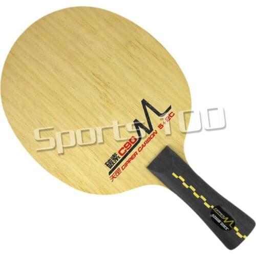 DHS DM C90 Fitted play Attack Table Tennis PingPong Blade Shakehand-FL Long Handle