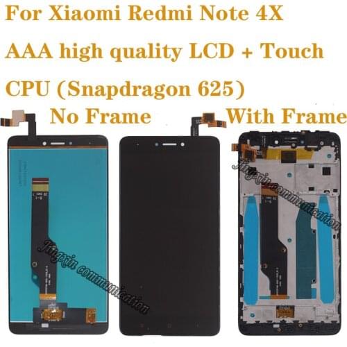 For Xiaomi Redmi note 4X LCD Display Touch Screen Digitizer For Redmi note 4 Global version (Snapdragon 625)