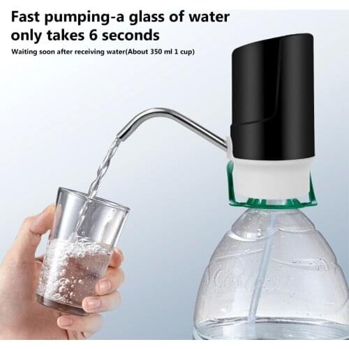 Electric Water Dispenser Wireless Portable Electric Auto Water Pump Bucket Bottle Dispenser USB Rechargeable Water Pump