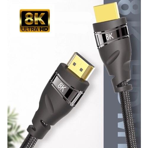 HDMI-compatible 2.1 Game Cable HDTV Converter High Speed 8K@60 HZ 4K@120HZ UHD HDR 48Gbps 1m 3m 5m for rtx 3080 PS4 Projectors