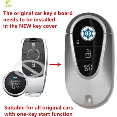 KEYECU Modified Smart Keyless 3Button Remote Key With OBD for Mercedes-Benz S Class 500L S450L for BMW Audi Lexus Land Rover
