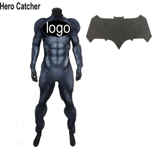 Hero Catcher High Quality Fullbody Muscle Padding Bat Costume With Rubber Logo Muscle Bat Cosplay Costume