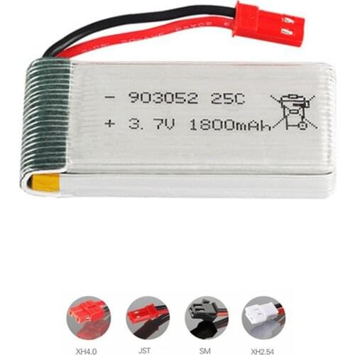 3.7v 1800mAh lipo Battery for HQ859B HQ898B H11D H11C T64 T04 T05 F28 F29 T56 T57 drone 3.7v rechargeable battery 1pcs to 10PCS