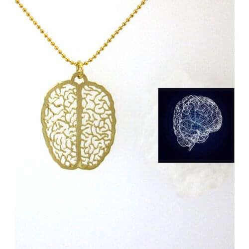 Brain cell Little Extra Brain Necklace - psychology gift - biology graduation gift