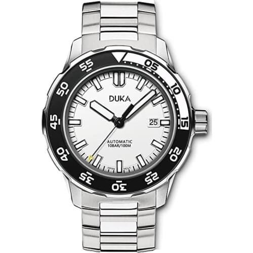 DUKA 109 Business Military Mechanical Automatic Watch Men Watch NH35 Sapphire Stainless Steel 100M Waterproof Calendar 2021 New