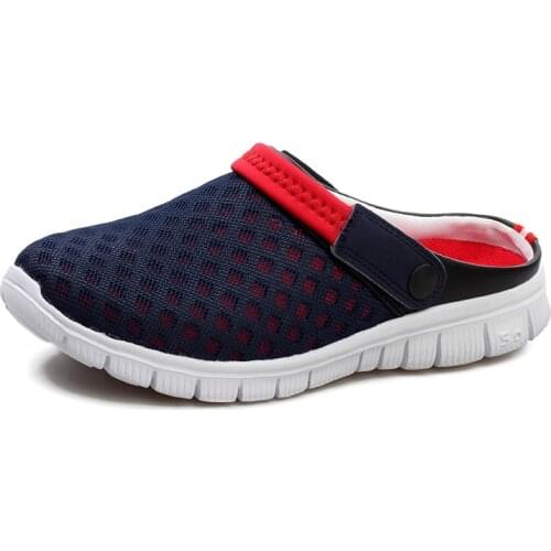 020 mens summer beach sports sandals ladies mens shoes loafers slippers women men mesh couple slippers crocse water Mul