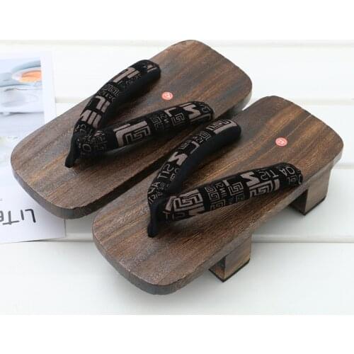 Mens Slippers 2021 Mens Shoes New Gentleman Clogs Wooden Slippers Flip-flops Mens Two-tooth Clogs Wooden Clogs Slippers