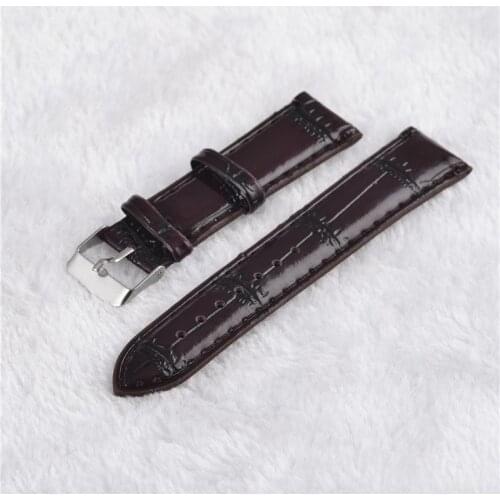 2019 New Watchband 22mm Leather band black and brown fashion popular clock band for watch high quality goods